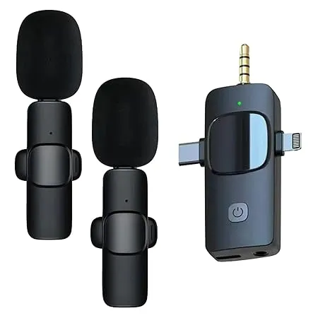 ميكروفون جوال MIC Wireless Dual 3.5 + Type-c + I Phone